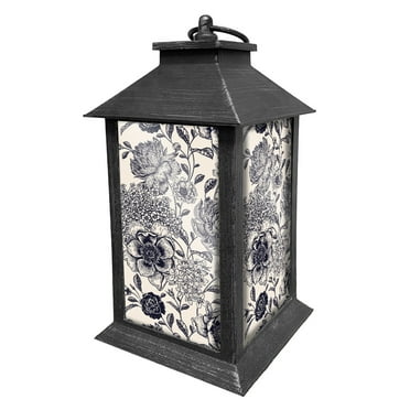 Briarwood Lane Woodcut Floral Lantern