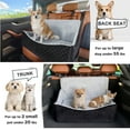 thumbnail image 5 of Dog Car Seats for Medium Small Pet Dogs Puppy Cat, Portable Dog Booster Car Seat, Up to 55 lbs, Thickened Memory Foam, Safety Belts, Detachable Washable Cover, Gray, L, 5 of 8