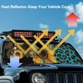 thumbnail image 4 of Uorisanigo Windshield Sun Shade Leopard Sunflower Windshield Shade for 2018-2024 Jeep Wrangler JL JLU & Gladiator JT Heat Shield Sun Visor Cover Front Window Sunshade Block UV Rays ,1Pc, 4 of 7