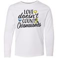 thumbnail image 3 of Inktastic Love Doesnt Count Chromosomes with Yellow and Blue Ribbon Long Sleeve Youth T-Shirt, 3 of 5