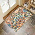 thumbnail image 4 of Bohemian Farmhouse Orange Vintage Welcome Doormat for Indoor/Outdoor Entrance Bohemian Farmhouse Orange Vintage Decoration Door Mat Kitchen Door Mat Bedroom Doormat 17x30 Inch, 4 of 6