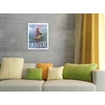 thumbnail image 4 of Hawaii - Pan American World Airways - Hawaiian Surfer - Vintage Airline Travel Poster c.1975 - Fine Art Rolled Canvas Print 11in x 14in, 4 of 4