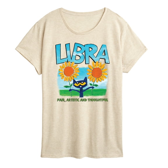 Pete The Cat - Pete The Cat Libra - Women's Short Sleeve Graphic T-Shirt