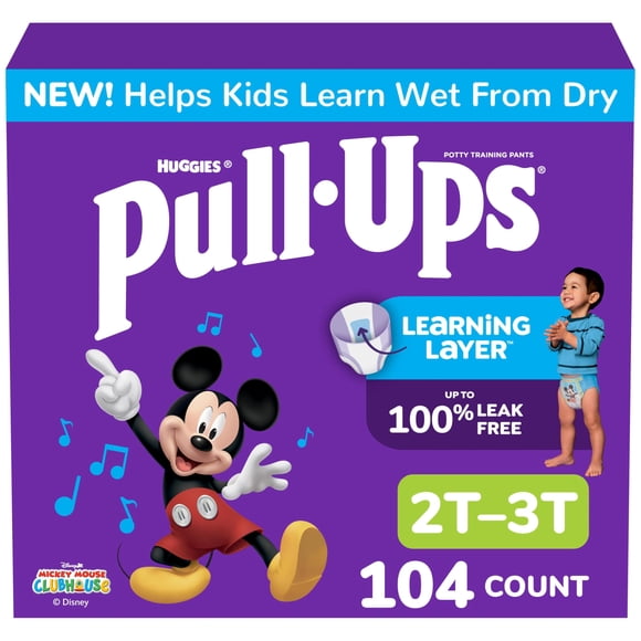 Pantalones Entrenadores Pull-Ups para Niños 2T-3T Protector de Incontinencia