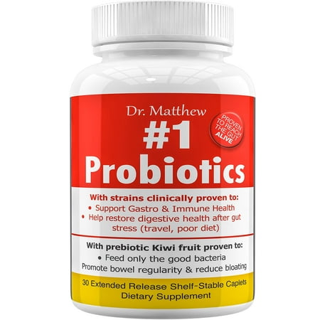 Best Probiotics for Women Men & Teens. Lactobacillus Rhamnosus, Plantarum, Gasseri & Reuteri. 15 Strains, 15 Billion. IBS, Gas and Bloating Relief. Digestive Support, Immune System (Best Probiotic Yogurt For Ibs)