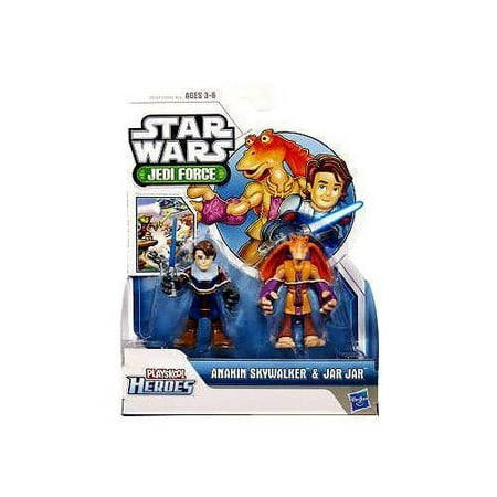 Star Wars Jedi Force Anakin Skywalker & Jar Jar Binks Mini Figure