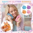 thumbnail image 6 of Easter Glitter Bunny Sensory Fidget Toys Stress Relief Balls for Adults Anxiety Relief Desk Toys Squeeze Toys for Office Desk Stress Relief Gifts Party Favors, Easter Basket Stuffers (1PCS Random), 6 of 6