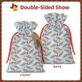 thumbnail image 2 of Fuzoiu Cute Sloth Print Christmas Gift Bag,Burlap Gift Bag with Drawstring Closure & Hang Tag,Perfect for Holidays, Birthdays, and Special Occasions-Small, 2 of 7
