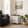 thumbnail image 3 of Furniture of America Calix Traditional Wood 3-Drawer Nightstand, White, 3 of 16