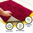 thumbnail image 2 of Muddy Mat® Original Dog Door Mat for Muddy Paws, Super Absorbent Microfiber, Non-Slip Washable Pet Rug, Quick Dry Chenille Entryway Carpet, Machine Washable Indoor Outdoor mat, Maroon 19"x30", 2 of 6