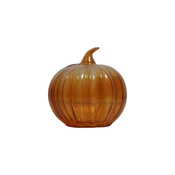 Orange Pumpkin Vase, Fall Hydroponic Glass Flower Vase, Vibrant Table Centerpiece, Decorative Floral Container for Thanksgiving, Halloween Party and Daily Home Indoor Decoration