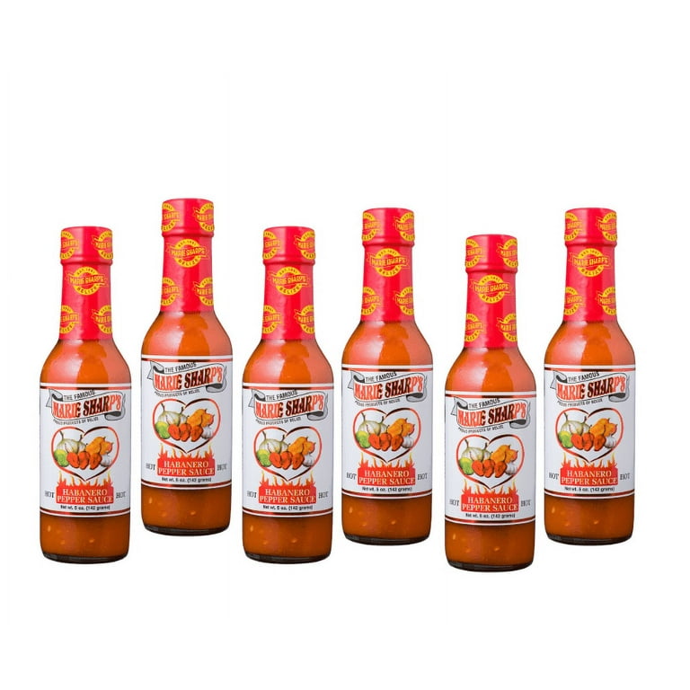 Marie Sharp's Sweet Habanero Pepper Sauce - 10 Oz Belizean Hot Sauce, All-Natural, Gluten-Free