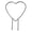 Love Heart, variant on Ruanlalo Plant Circle Trellis Climbing Plants Coated Wire Trellis Planter Insert Heart Shape Trellis Small Plant Support Stakes for Flowers Houseplants Garden Vines