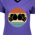 thumbnail image 4 of Inktastic Kickboxing Boxing Gloves Women's V-Neck T-Shirt, 4 of 5