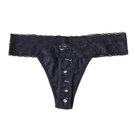 

Yuelianxi Womens Lce Low Waist Through Waist Bikini Brief Underwear Thong