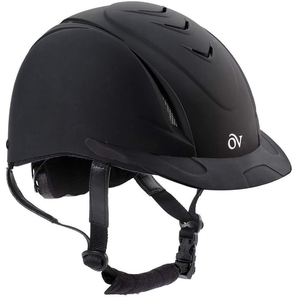Ovation Deluxe Schooler Casco Pequeño/Mediano Negro (Tamaño del sombrero: 6 1/2-7 pulgadas: 20 1/2-22) - Casco ecuestre Casco de equitación Casco de equitación para mujeres, hombres y niños.