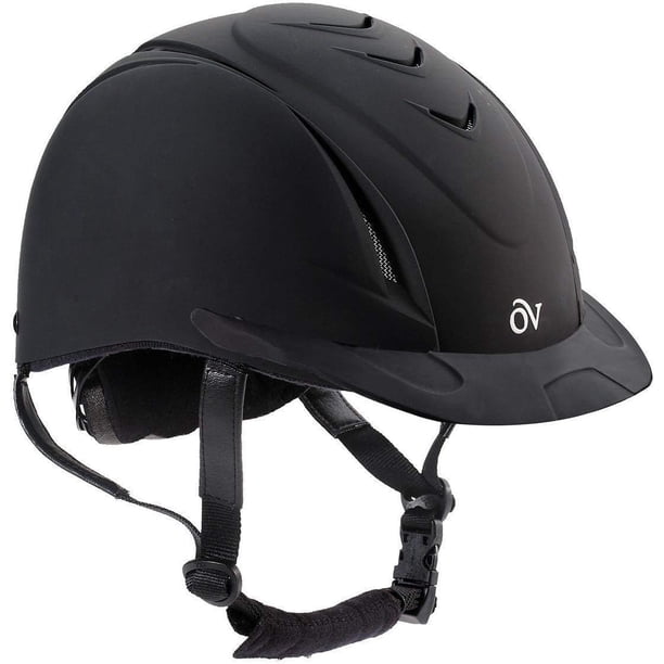 Ovation Deluxe Schooler Casco Pequeño/Mediano Negro (Tamaño del sombrero: 6 1/2-7 pulgadas: 20 1/2-22) - Casco ecuestre Casco de equitación Casco de equitación para mujeres, hombres y niños.
