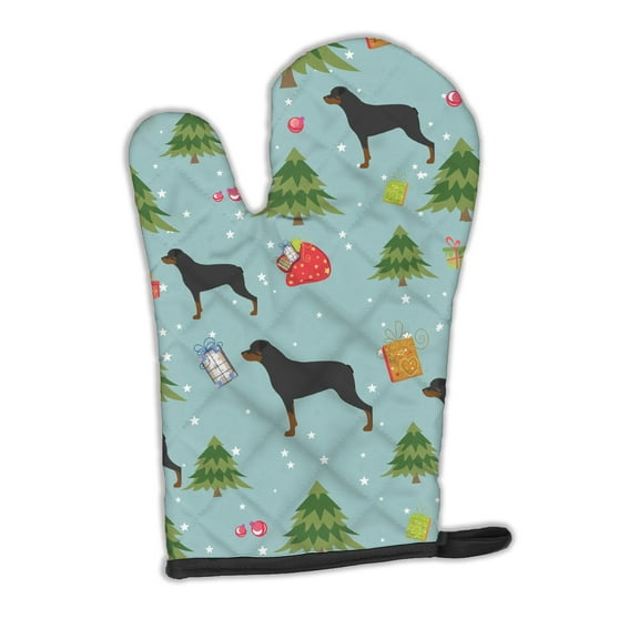 Christmas Rottweiler Oven Mitt