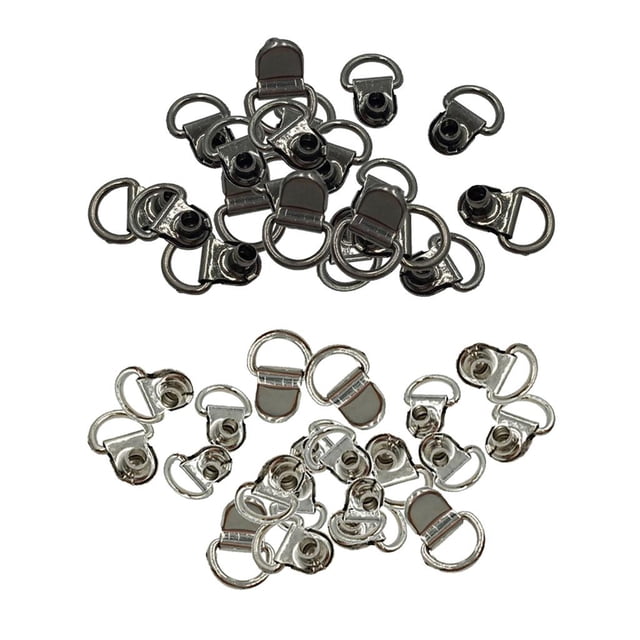 40 Piezas Ganchos para Botas, Accesorios de Encaje con Remaches para Reparación de Botas de material cuero, Hebilla de Reparación de DYNWAVEMX Ganchos para cordones Speed Boot