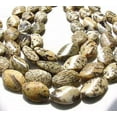 thumbnail image 2 of Wild Cat Feldspar Carved Oval Twist Beads | 30x20x8mm | 2 Beads |, 2 of 4