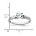thumbnail image 3 of Sterling Silver Rhodium-plated CZ Ring, 3 of 6