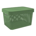 thumbnail image 1 of Caja con Tapa 17 Litros Plastic Trends Modelo Paris Color Verde, 1 of 4