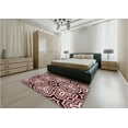 thumbnail image 5 of Ahgly Company Machine Washable Indoor Round Transitional Pink Area Rugs, 5' Round, 5 of 7