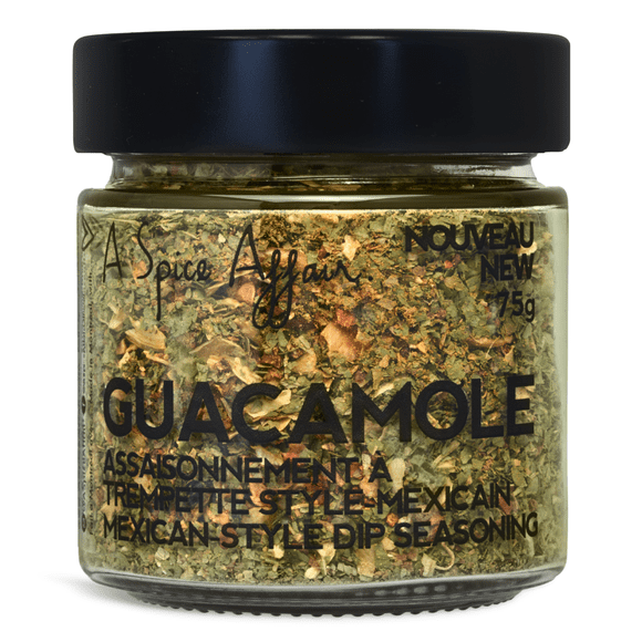 Mélange pour Trempette au Guacamole A Spice Affair. Pot de 75 g (2,6 oz)