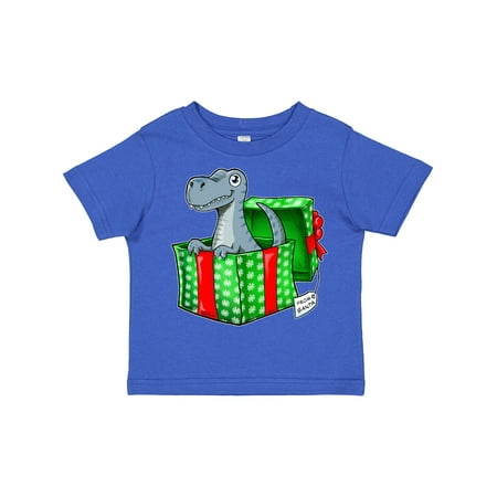 

Inktastic Christmas Dinosaur Gift from Santa Gift Toddler Boy or Toddler Girl T-Shirt