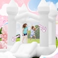 thumbnail image 2 of Hamaca hinchable blanca Bounce House FBSPORT para niños con ventilador, 2 of 7