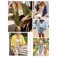 thumbnail image 4 of Anygrew Women's Summer Cardigan Crochet Cardigan Batwing Sleeve Shrug, 4 of 5