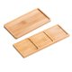 thumbnail image 3 of Bandeja de tocador de madera de 2 piezas, bandeja de servicio organizadora de encimera, bandeja de almacenamiento de joyas con velas, bandeja dispensadora de jabón, bandeja de baño Rectángulo Baoblaze Bandeja de baño, 3 of 8