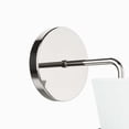 thumbnail image 3 of Sconce Wall Lamp Light Fixture, Silver White, Fabric, Living Kitchen Cafe Bistro Hospitality Restaurant, Modern Contemporary HB33922, 3 of 9