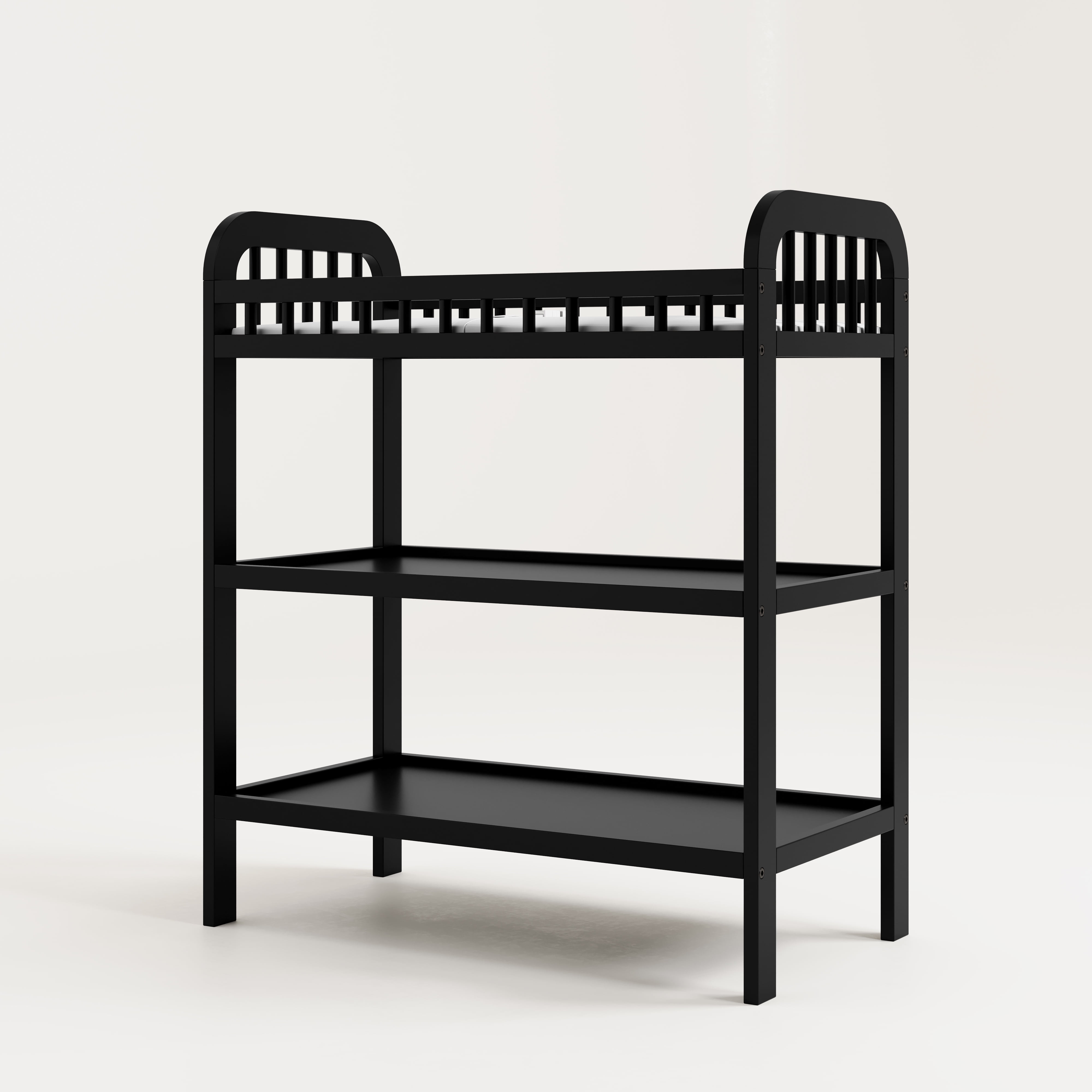 Storkcraft Pasadena Infant Changing Table with Changing Pad, Black