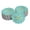 Aqua Blue, variant on Inkdotpot Silver Foil Paper Hang Tags Happy Birthday Favor Tags 100 Piece