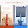 thumbnail image 4 of (40x125cm/16x49in) Sunscreen Suction Cup Roller,No Drilling Blackout Blinds,Portable Suction Cup Window Shade,Thermal Curtain for Kitchen,Office,Livin, 4 of 5