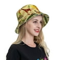 thumbnail image 6 of Honeii Ethnic African for Unisex Bucket Hat Waterproof Rain Hat Reversible Shiny Rave Bucket Hat for Concert Festival Boonie Cap, 6 of 6