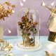 thumbnail image 5 of Campana de cristal decorativa con base de madera blanca., 5 of 6
