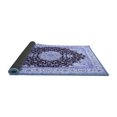 thumbnail image 2 of Ahgly Company Indoor Square Medallion Blue Traditional Area Rugs, 3' Square, 2 of 4