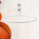 thumbnail image 3 of Estantes de almacenamiento de metal de 2 piezas de color blanco, estante de exhibición para colgar en la pared con forma de baloncesto, 3 of 6
