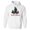 White, variant on Santa-Squatch Hoodie Sweatshirt Unisex Large White