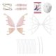 thumbnail image 2 of Disfraz de hada mariposa con alas para cosplay, disfraz de princesa, decoración para niñas con luz, 2 of 5