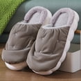 thumbnail image 7 of RUIYANQI Women's Padded House Slippers Quilted Design Plush Lining Anti-Slip Thick Sole Warm Winter Indoor Outdoor Slides For Women Gray Women Sandal, 7 of 7