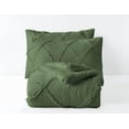 thumbnail image 5 of DNG Creations 3 Piece Diamond Ruffle Comforter 100% Egyptian Cotton, 800TC - Solid Moss Colour - Super Soft 550 GSM All Season ( Oversized Queen - Size ), 5 of 6