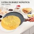 thumbnail image 3 of Sartén antiadherente para crepas SENSARTE, con revestimiento de granito suizo, sartén para dosa, plancha plana para panqueques, plancha Tawa de 25 cm con mango que se mantiene frío, compatible con ind, 3 of 5