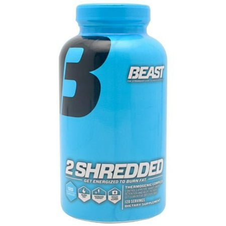 Beast Sports Nutrition 2 Shredded Professional Force thermogénique Complexe, 120 Ct