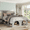 Light Gray, variant on Harper & Bright Designs Queen Size Pet-Friendly Platform Bed with Under-Bed Nook, Wooden Heavy Duty Bed Frame with Pet Caves and Upholstered Headboard, Beige