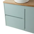 thumbnail image 5 of Resenkos Wall Cabinet, Wall Mount Cabinet,Double Drawer + Single Door Wall-Mounted Bathroom Vanity with Blue Cabinet and Round Mirror, 5 of 10