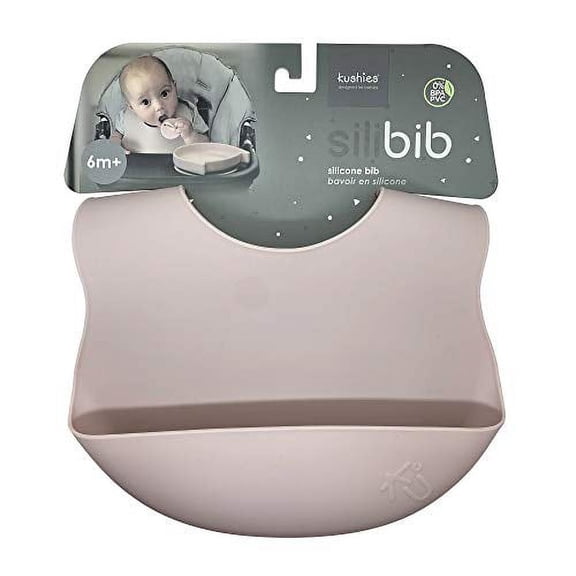 Kushies SiliBib Adjustable Silicone Waterproof Feeding Bib w/Catch Pocket 533566