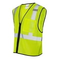 thumbnail image 3 of Kishigo - Single Pocket Zipper Mesh Class 2 Vest - 1519-1520 - Lime - Size: 4/5XL, 3 of 4
